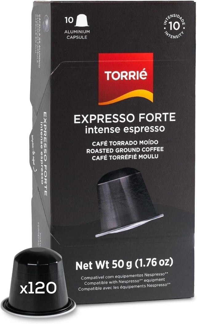 Torrie Intense Aluminium Nespresso Compatible Coffee Capsules 120 Pods