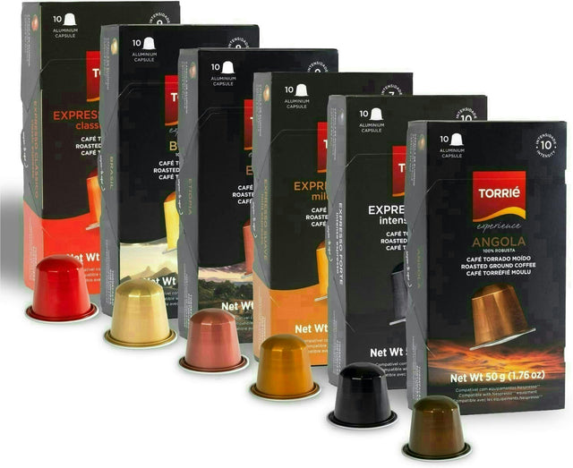 Torrie Variety Pack Aluminium Nespresso Compatible Coffee Pods