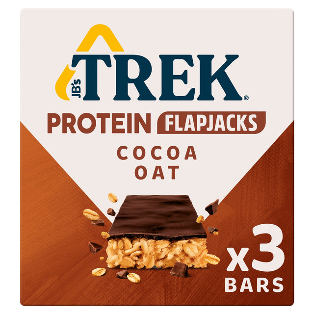Trek Protein Flapjacks Cocoa Oat 3 Pack 150 g