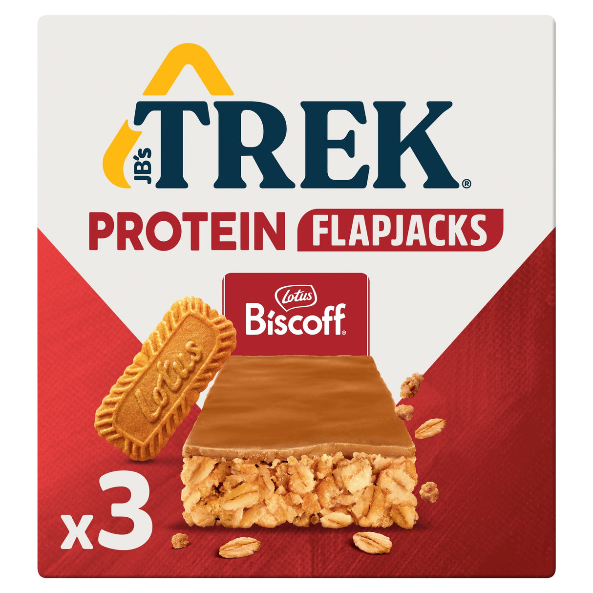Trek Protein Flapjacks With Lotus Biscoff 3 x 50 g