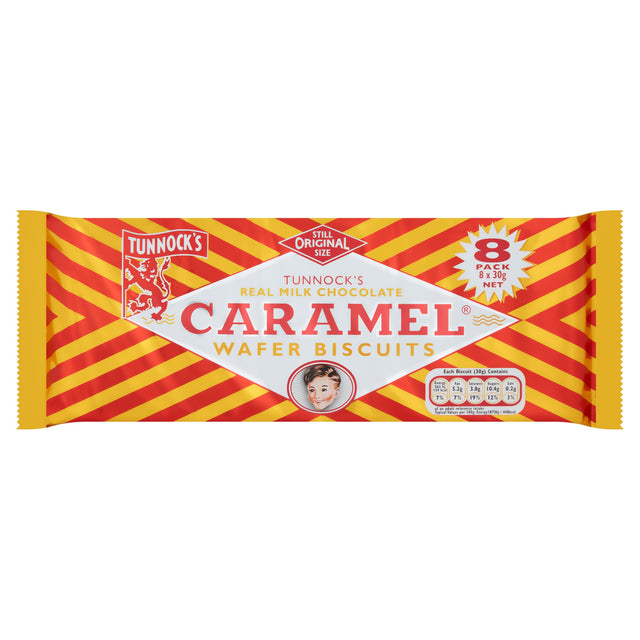 Tunnock's Milk Chocolate Caramel Wafer Biscuits Multi-Pack 240 g