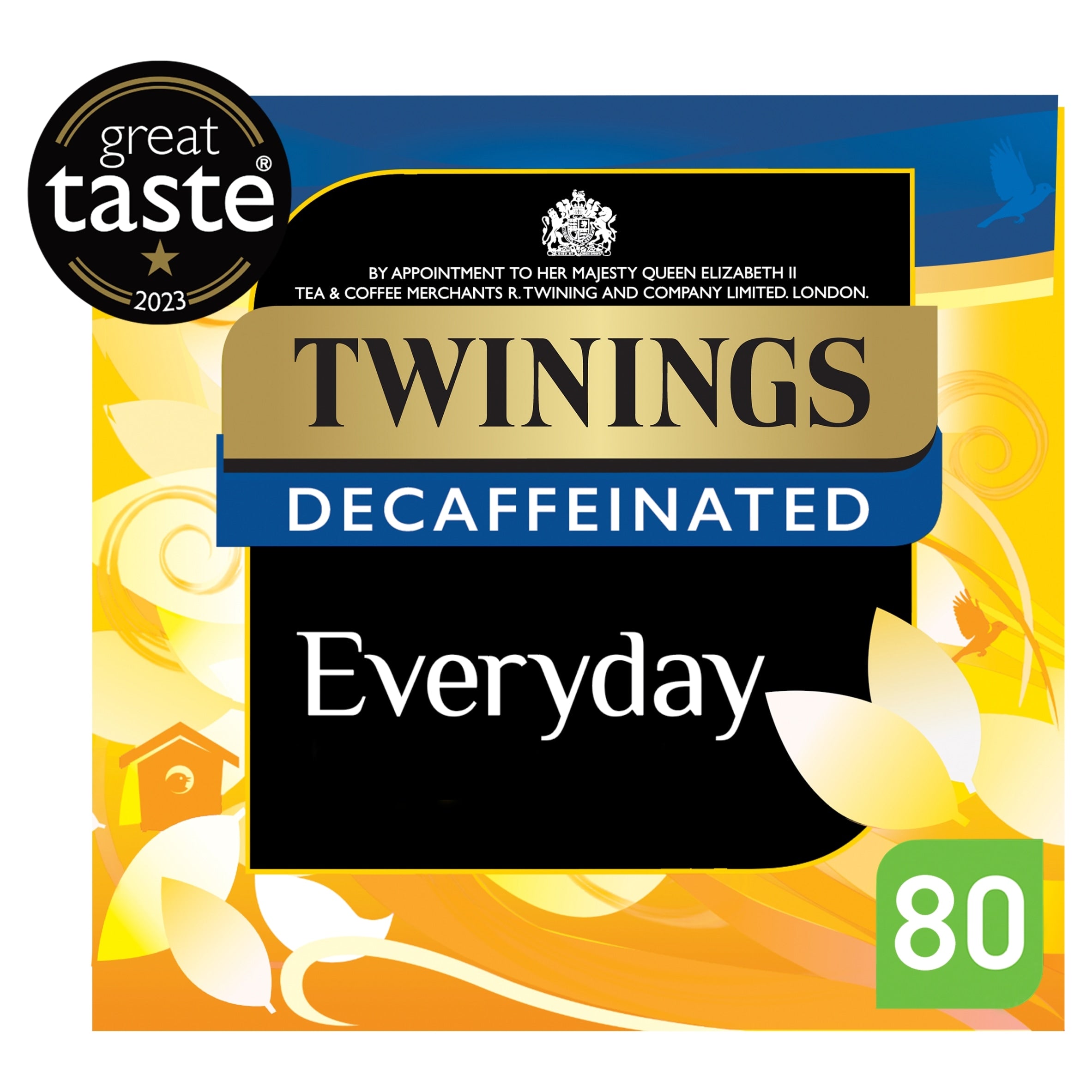 Twinings Decaffeinated Everyday Tea Bags 80 Pack 250 g