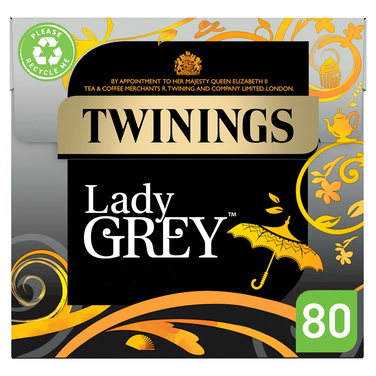Twinings Lady Grey Tea Bags 80 Pack 200 g