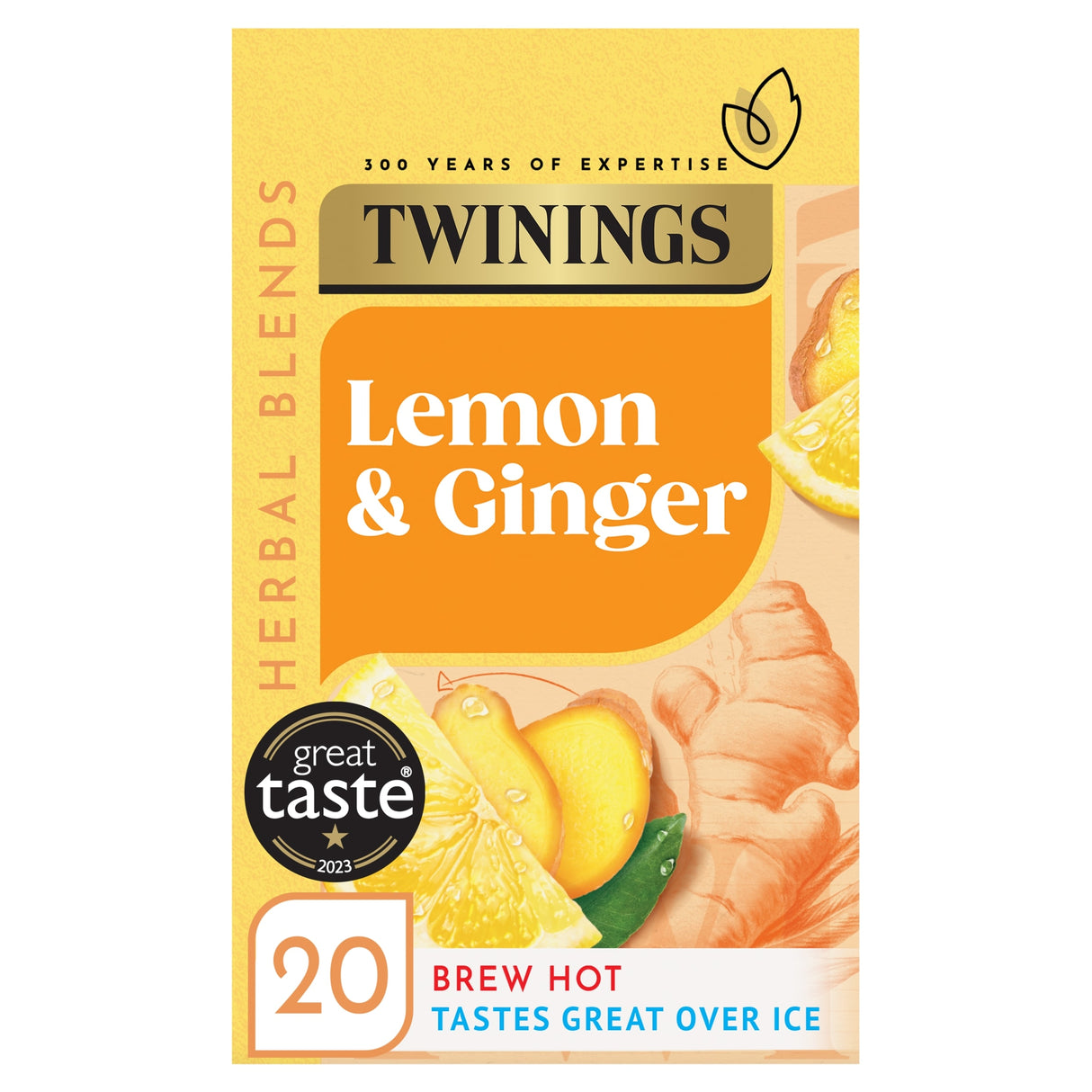 Twinings Lemon & Ginger Tea 20 Pack 30 g