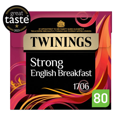 Twinings Strong English Breakfast Tea Bags 80 Pack 250 g