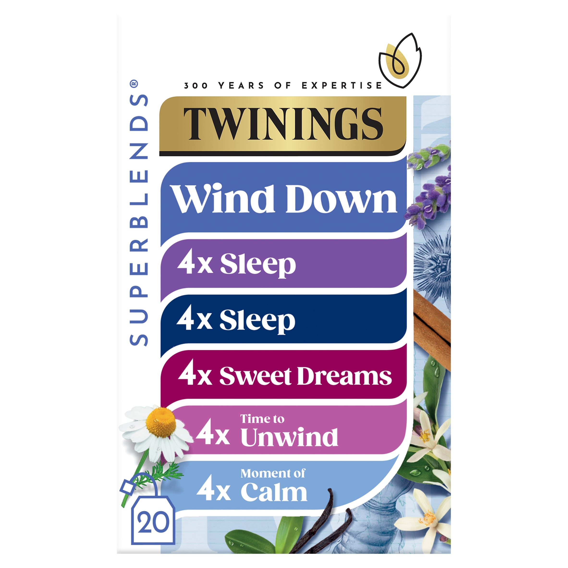 Twinings Super Blends 20 Wind Down Collection 33.2 g