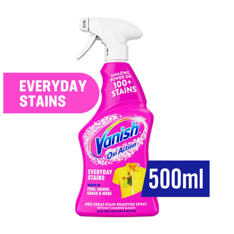 Vanish Oxi Action Fabric Stain Remover Pre-Wash Spray 500 ml
