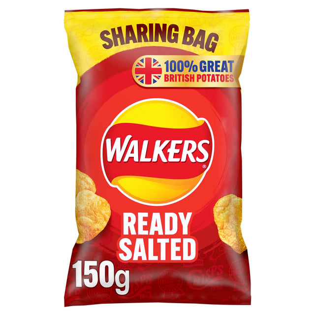 Walkers Legendary Ready Salted Potato Crisps 150 g