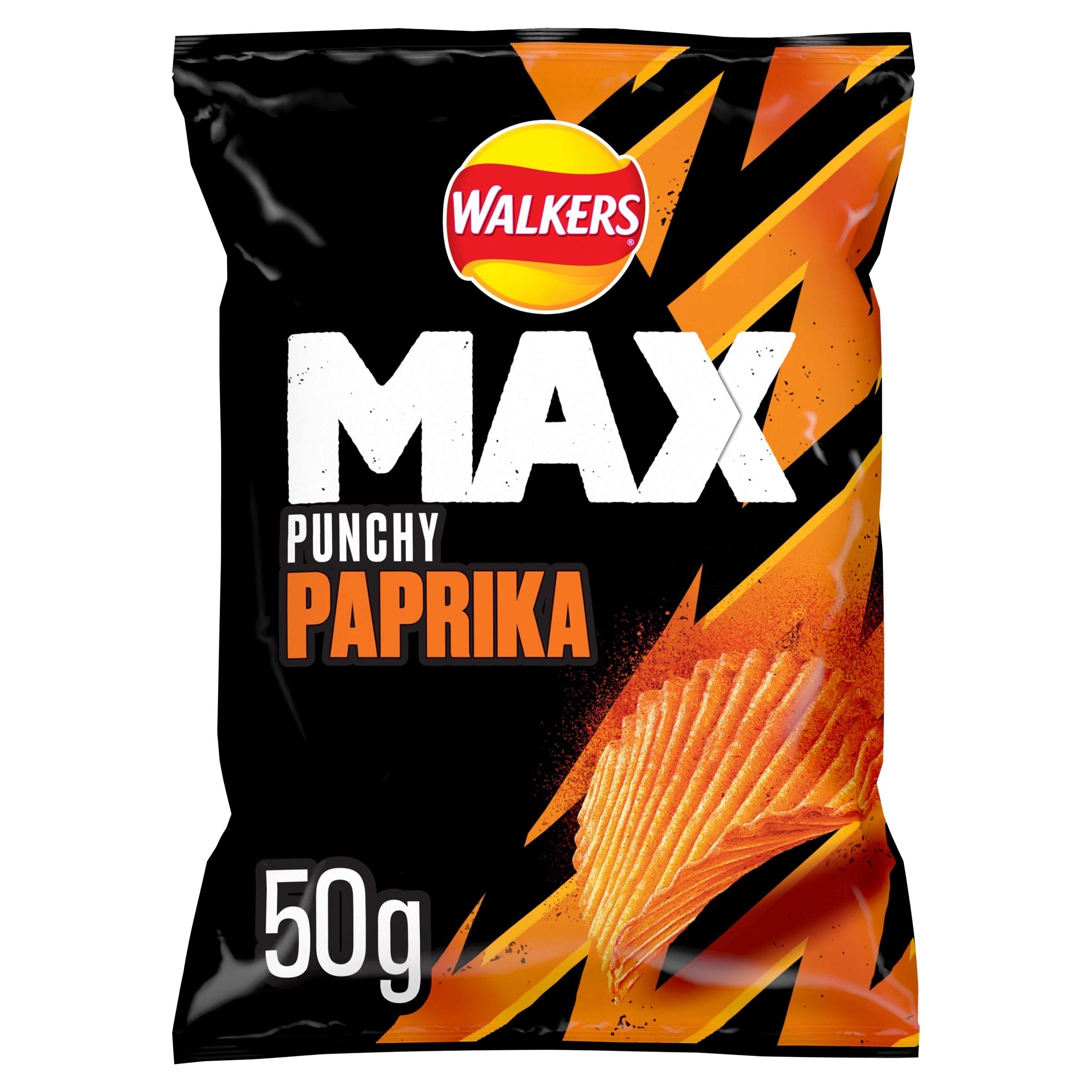 Walkers Max Punchy Paprika Grab Bag Crisps 50 g