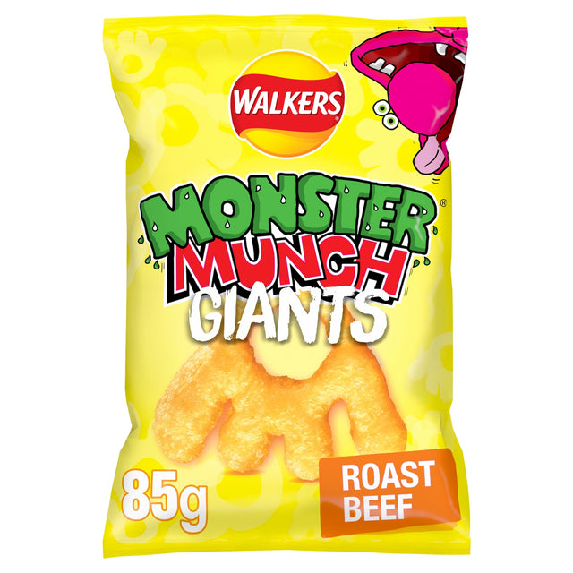 Walkers Monster Munch Giants Roast Beef Sharing Bag Crisps 85 g