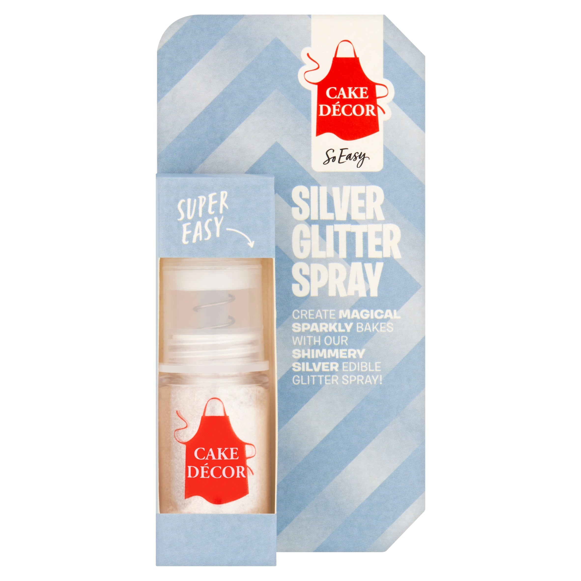 Cake Decor Silver Glitter Spray 4 g
