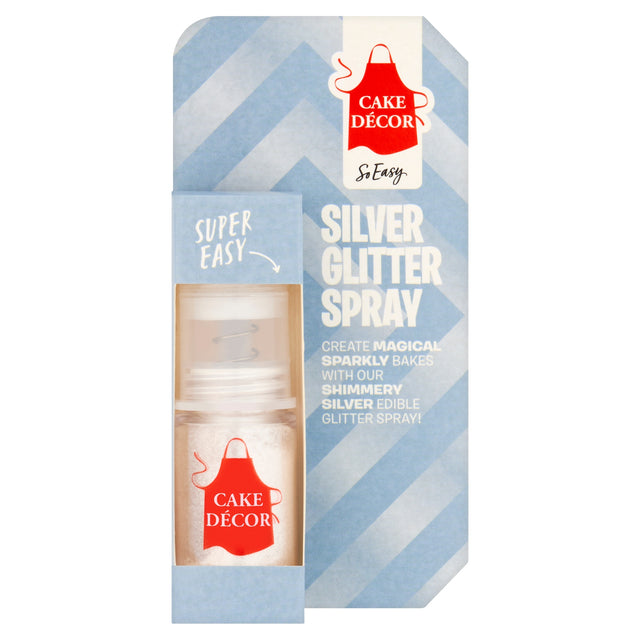 Cake Decor Silver Glitter Spray 4 g