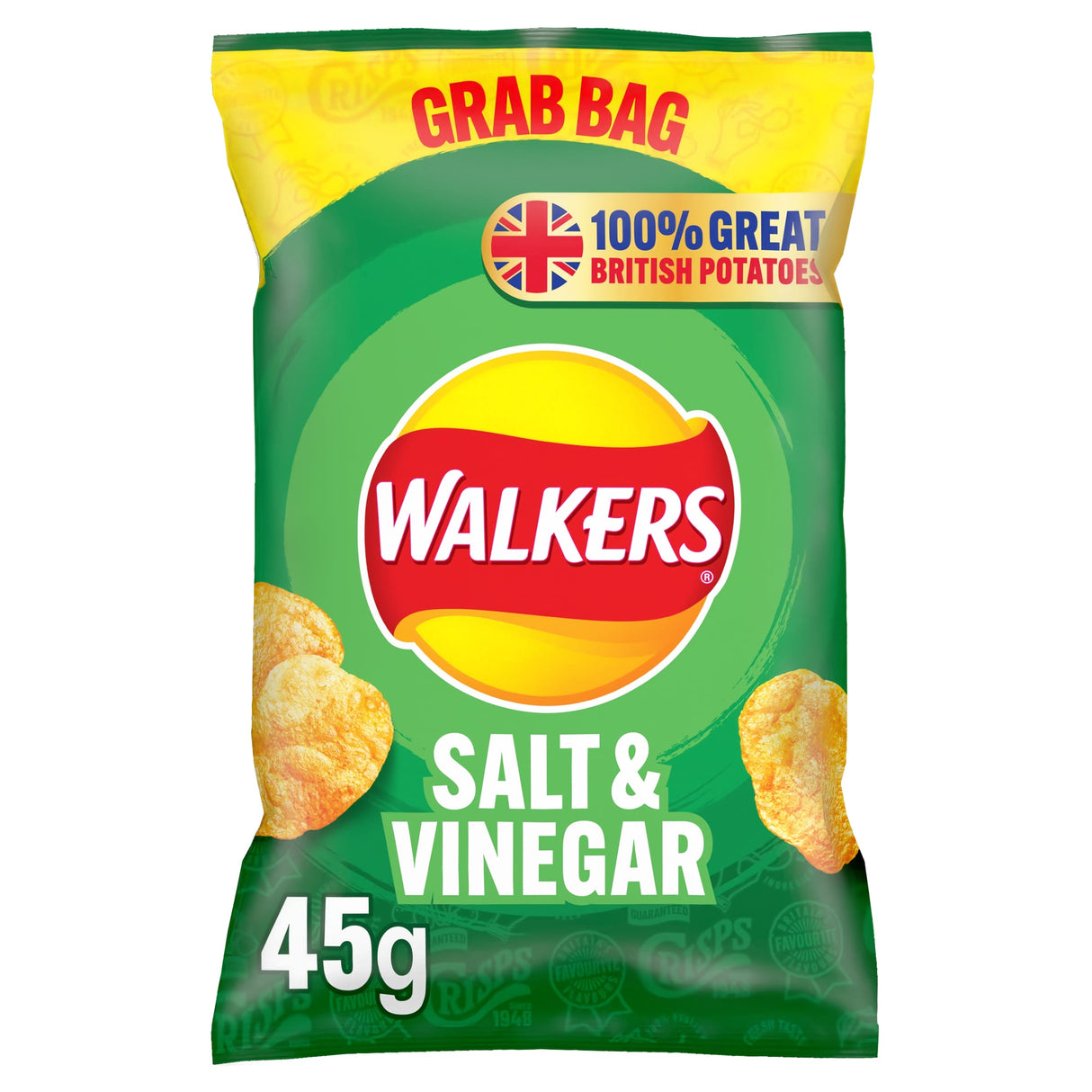 Walkers Salt & Vinegar Grab Bag Crisps 45 g