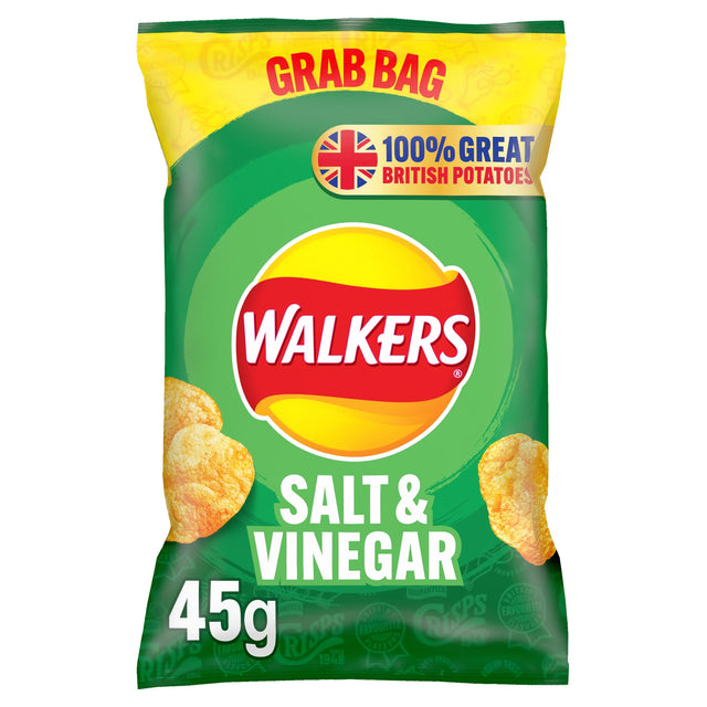 Walkers Salt & Vinegar Grab Bag Crisps 45 g