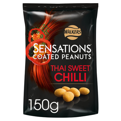 Walkers Sensations Coated Peanuts Thai Sweet Chilli 150 g