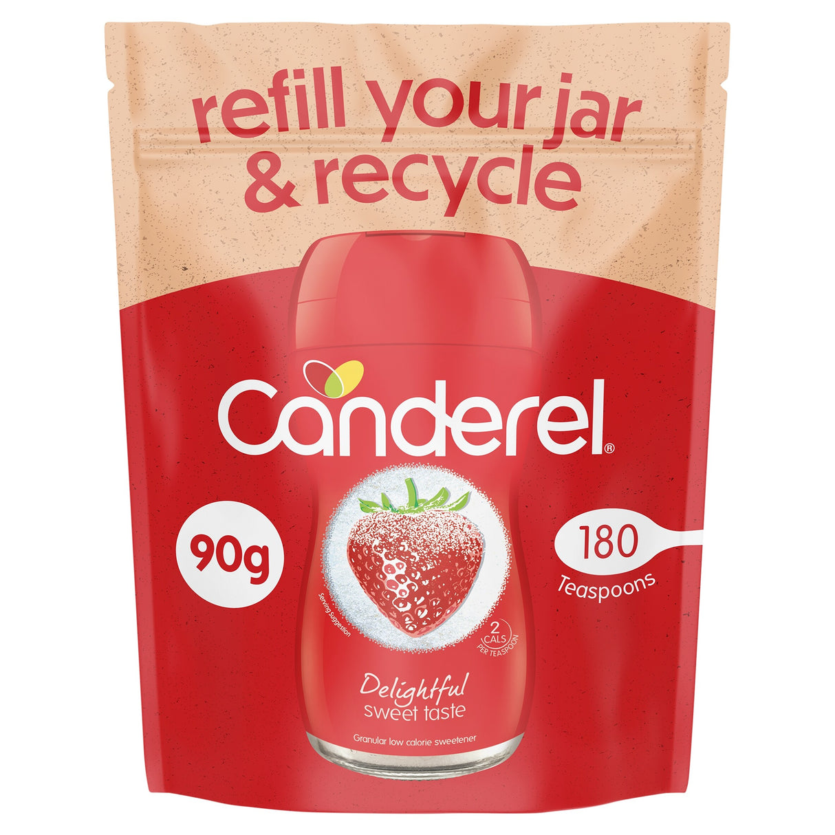 Canderel Granular Sweetener Refill Pack 90 g