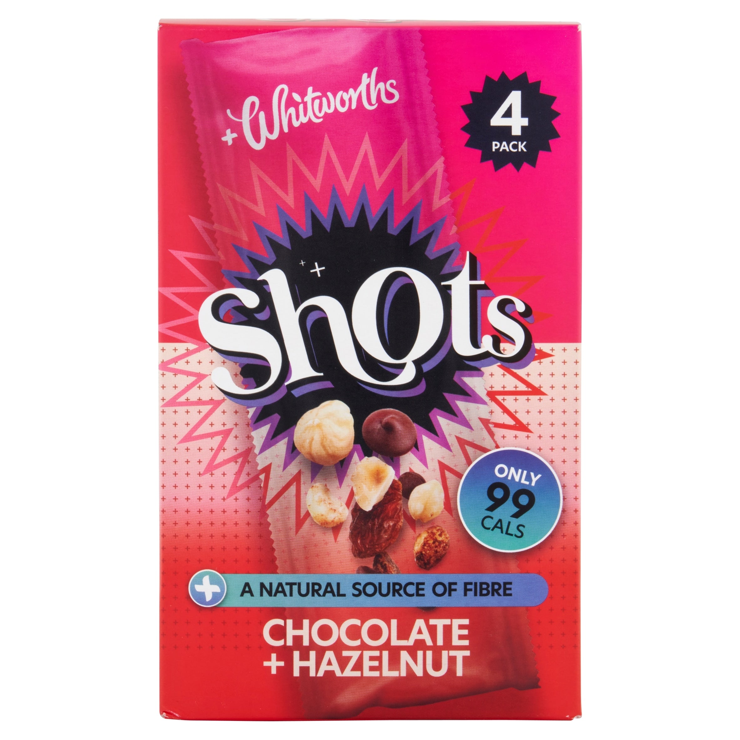 Whitworths Shots Chocolate & Hazelnut 4 x 25 g