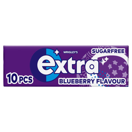 Wrigley's Extra Blueberry Flavour Sugar-Free Chewing Gum 10 Pieces