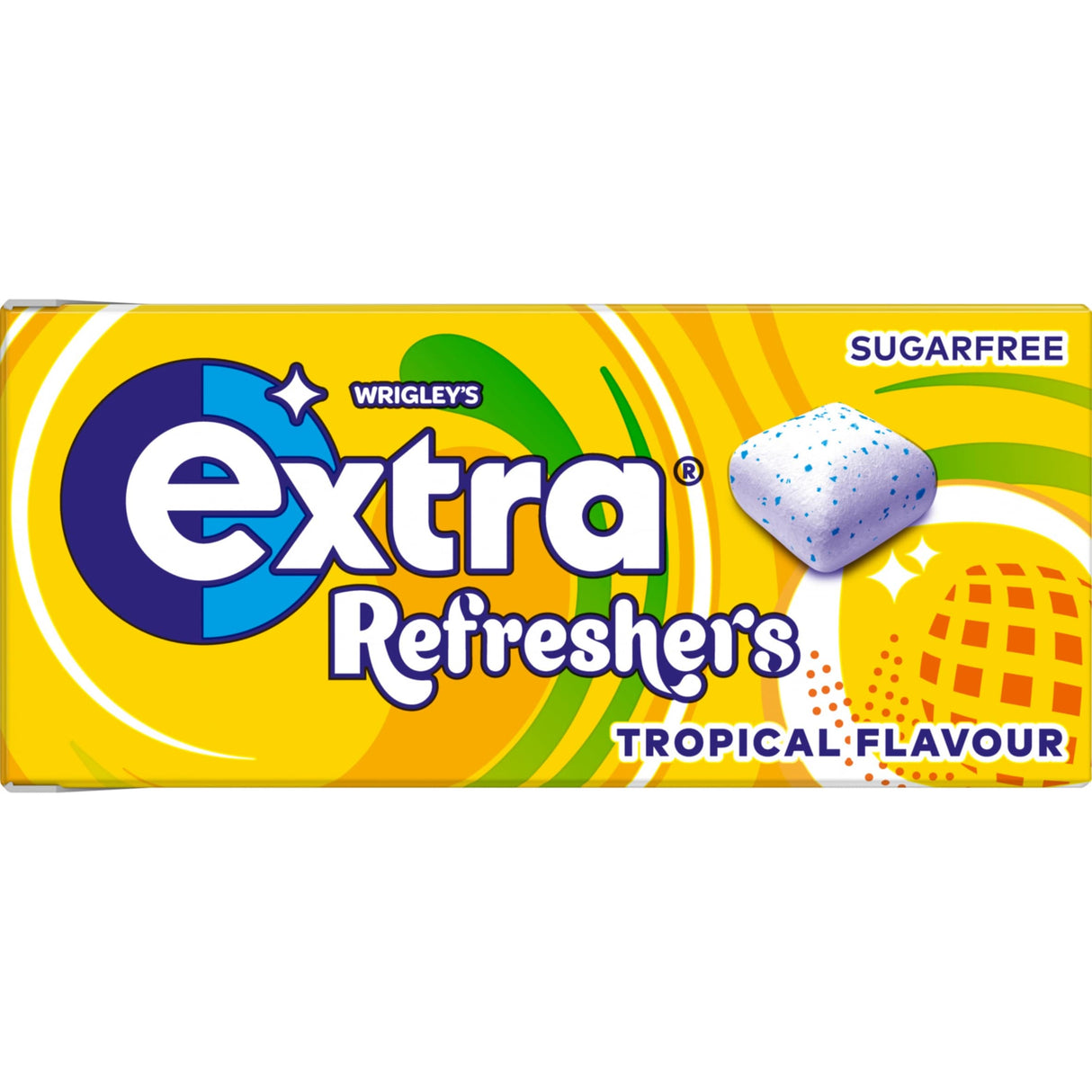 Wrigley's Extra Refreshers Tropical Sugar-Free Chewing Gum Handy Box 7 Pieces