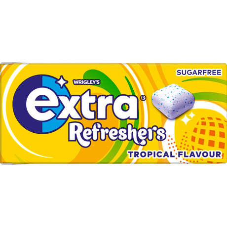 Wrigley's Extra Refreshers Tropical Sugar-Free Chewing Gum Handy Box 7 Pieces