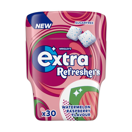 Wrigley's Extra Refreshers Watermelon Raspberry Sugar Free Chewing Gum 30 Pieces 67 g