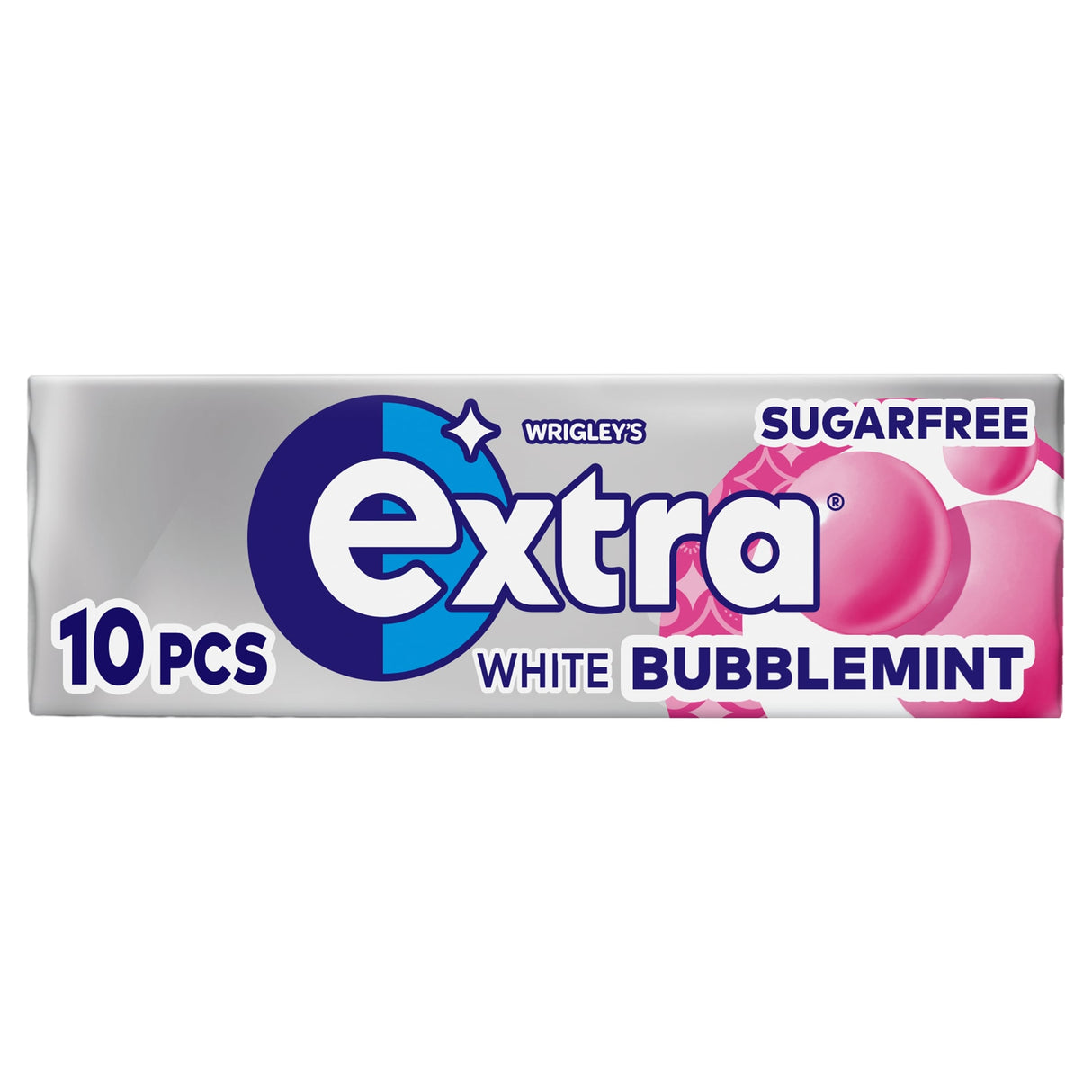 Wrigley's Extra White Bubblemint Sugar-Free Chewing Gum 10 Pieces