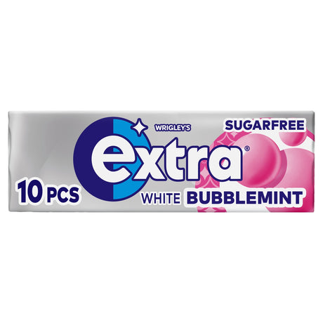 Wrigley's Extra White Bubblemint Sugar-Free Chewing Gum 10 Pieces