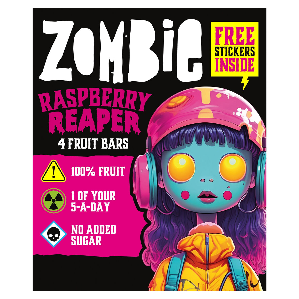 Zombie Fruit Leatherz Bars Raspberry Reaper 4 x 25 g