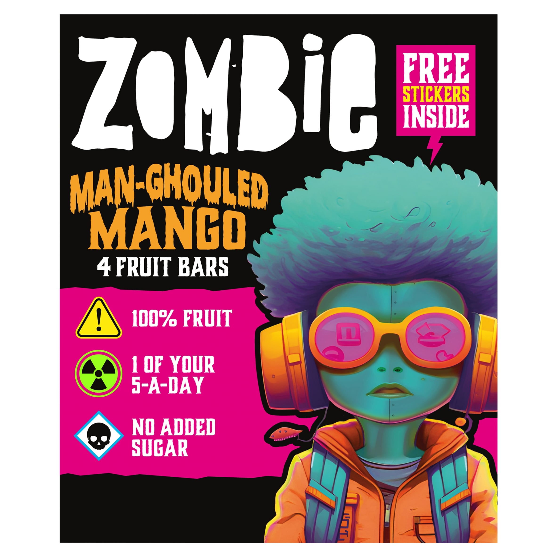 Zombie Mango Fruit Snack Bar Multi-Pack 4 x 25 g
