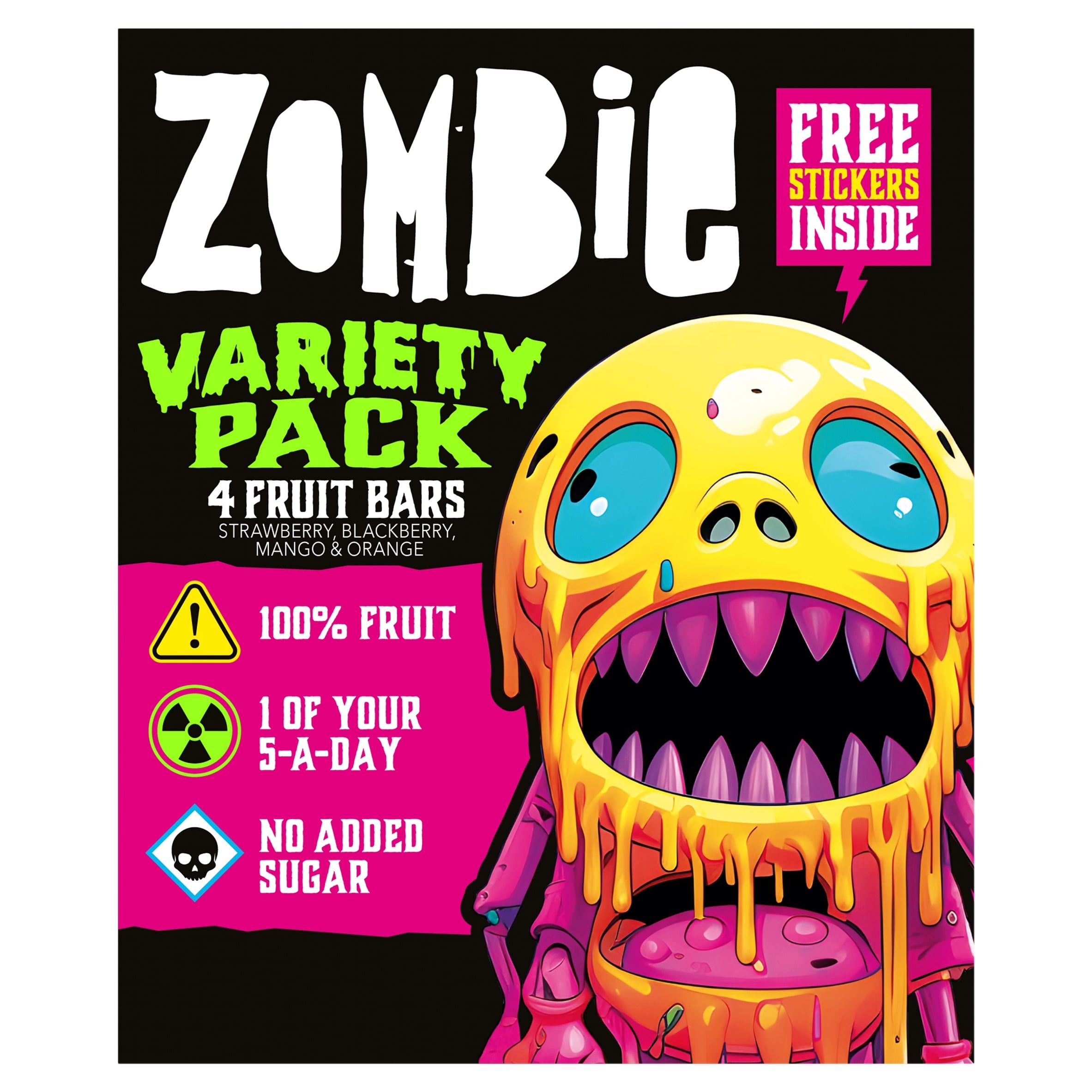 Zombie Variety Fruit Snack Bar Multi-Pack 4 x 25 g