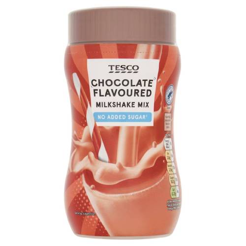 Tesco No Added Sugar Chocolate Flavoured Milkshake Mix 300 g