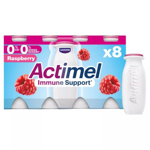 Actimel Immune Support Raspberry Fat Free 100 g x8