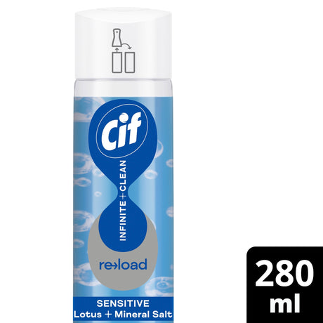 Cif Infinite Clean All In One Sensitive Lotus & Mineral Salts Reload 280 ml