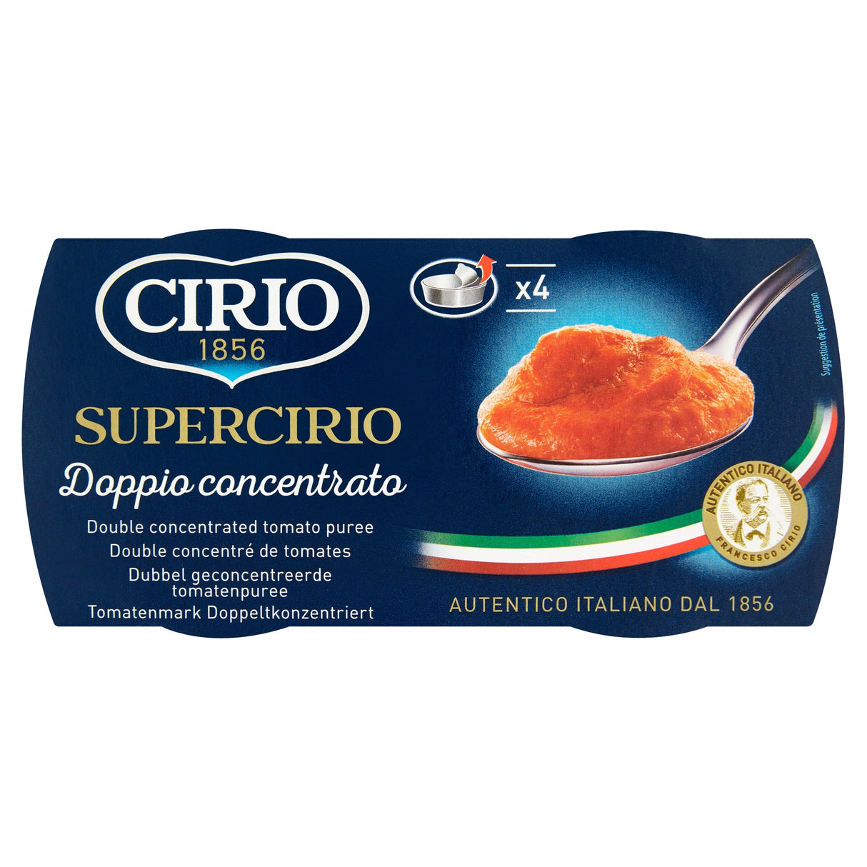 Cirio Double Concentrate Puree 4 Pack 70 g