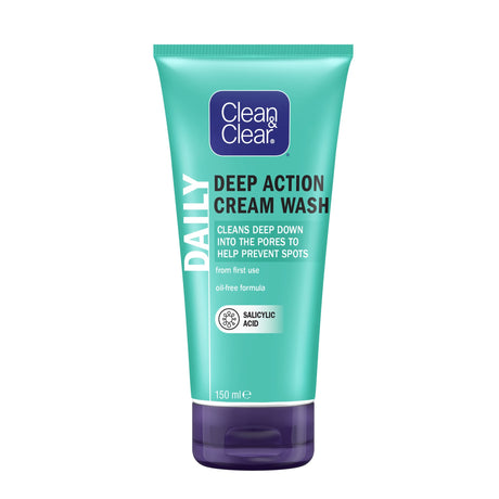 Clean & Clear Deep Action Cream Wash 150 ml