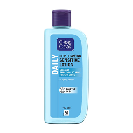 Clean & Clear Deep Cleansing Lotion Face Wash Sensitive Skin 200 ml