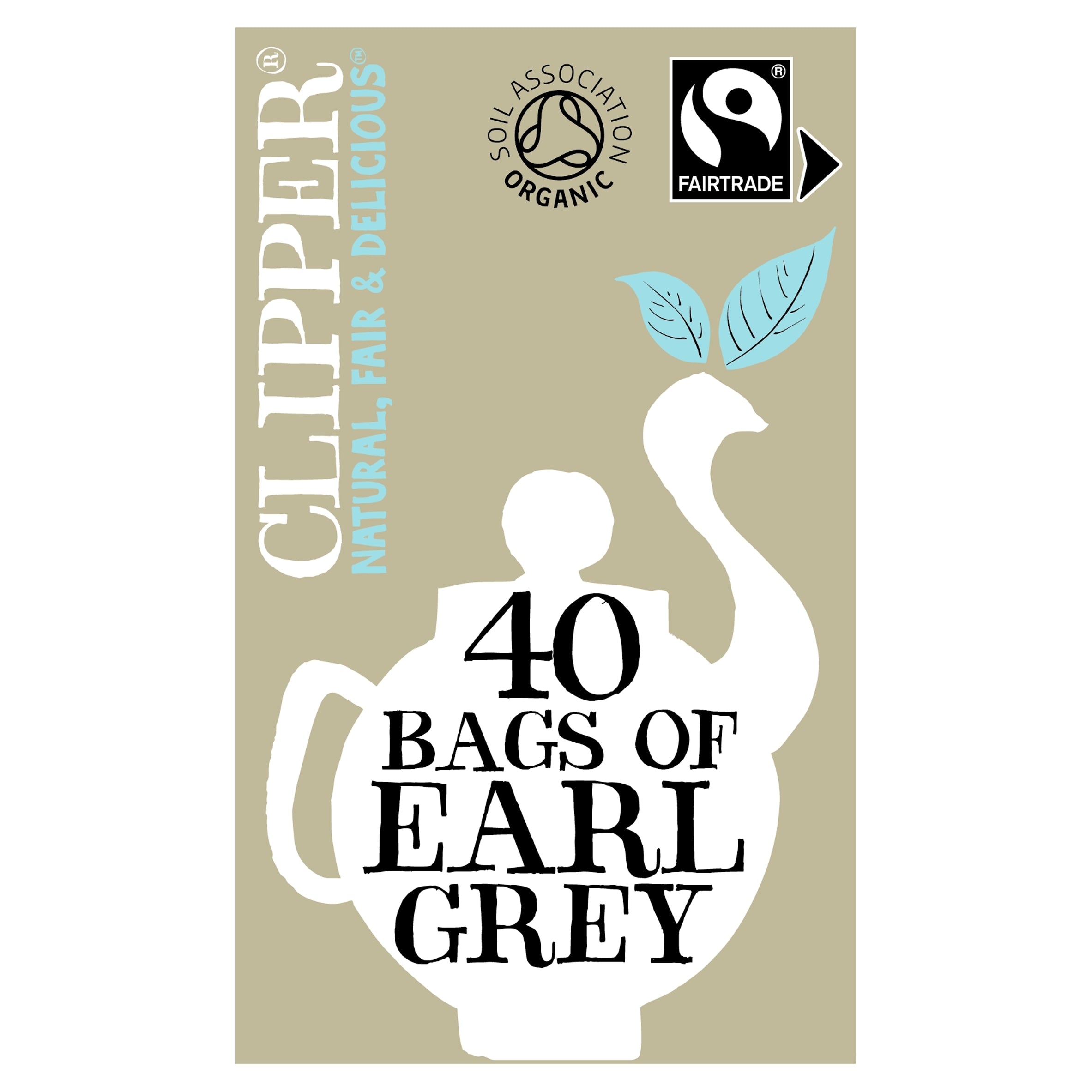 Clipper Organic 40 Bags Of Earl Grey Tea 96 g