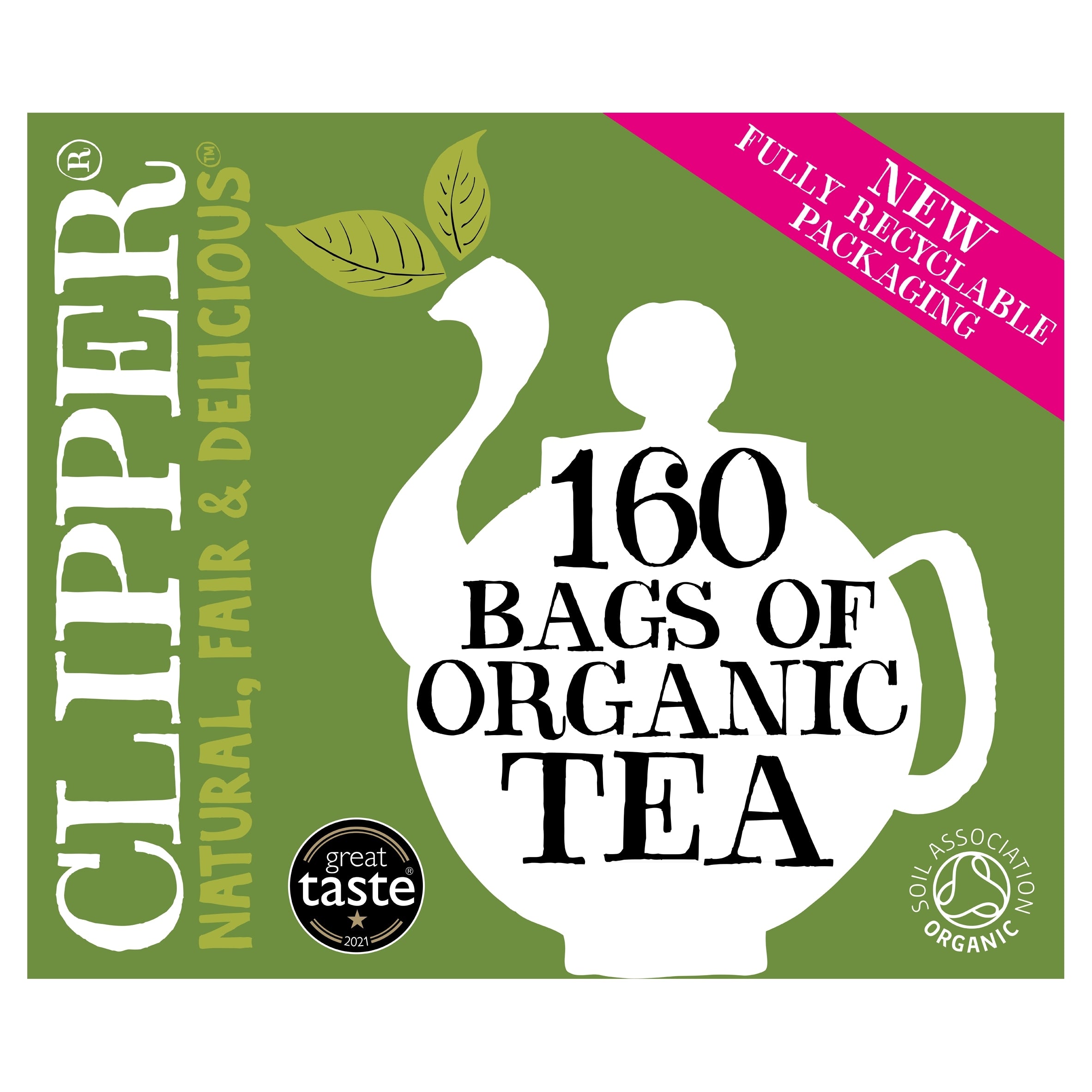 Clipper Organic Everyday 160 Tea Bags 464 g