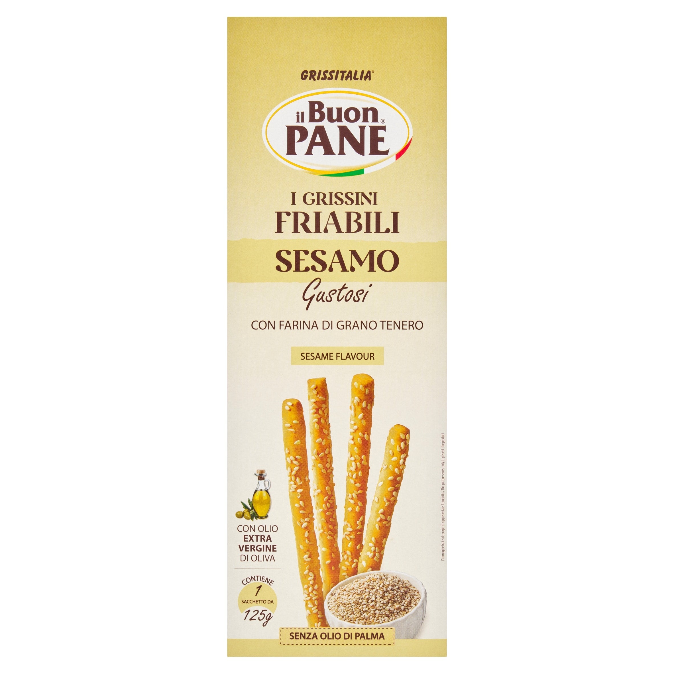 Il Buon Pane Sesame Breadsticks 125 g