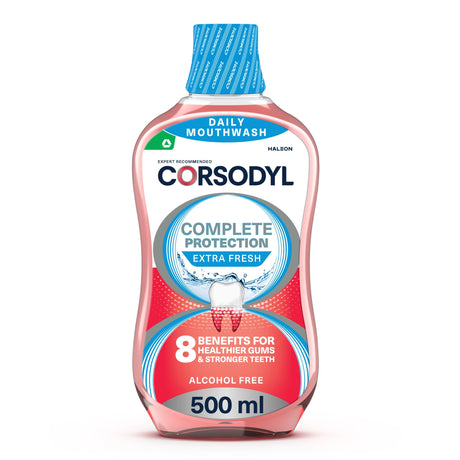 Corsodyl Complete Protection Mouthwash Extra Fresh 500 ml