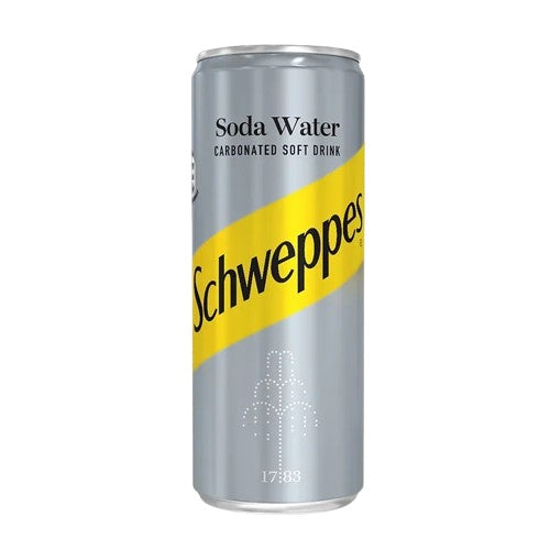 Schweppes Soda Water Can 33 cl