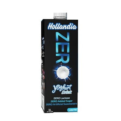 Hollandia Yoghurt Drink Zero Lactose, Zero Sugar, Zero Sweeteners 31.5 cl