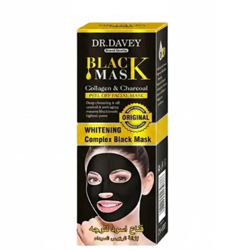 Dr. Davey Collagen & Charcoal Whitening Complex Black Mask 120 g