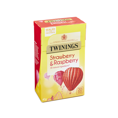 Twinings Strawberry & Raspberry 40 g x20