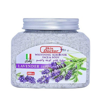 Skin Doctor Whitening Scrub For Face & Body Lavender 500 g