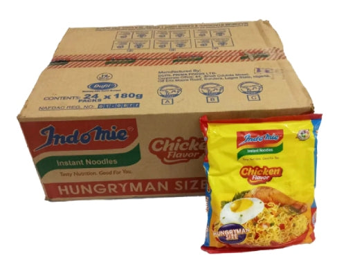 Indomie Instant Noodles Chicken 180 g (Hungry Man) x24