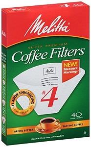 Melitta Super Premium Coffee Filter #4 x40