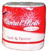 Banrut Rolls Soft & Tender Toilet Tissue 2 Ply 1 Roll