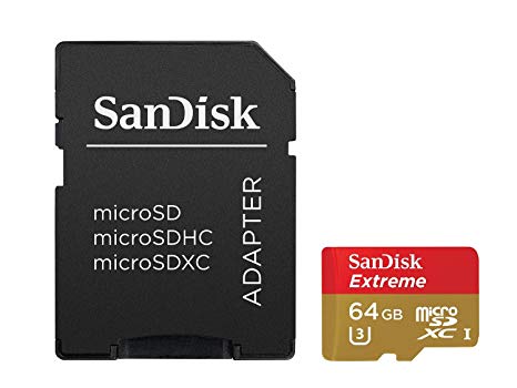 SanDisk Extreme Micro SDHC + Adapter 64 GB