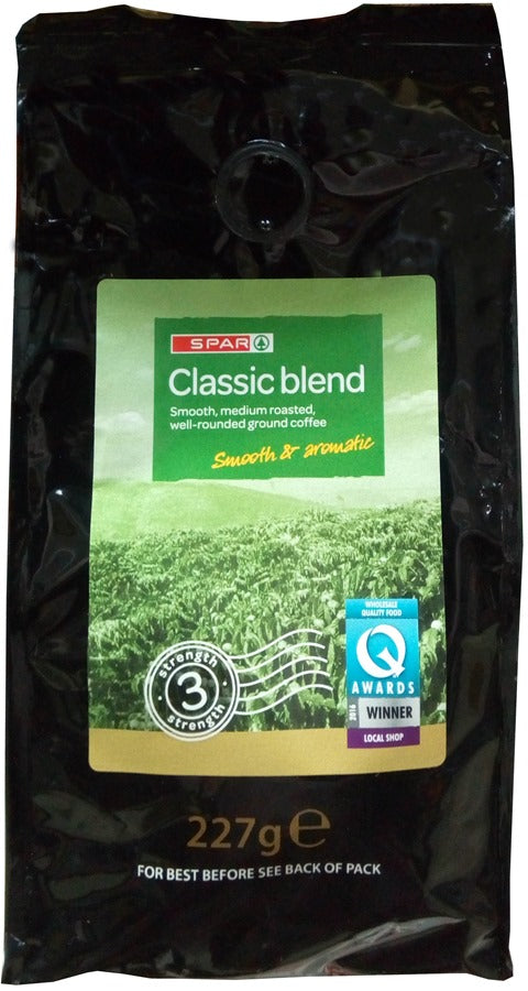 Spar Classic Blend Roasted Ground Coffee Smooth & Aromatic 227 g
